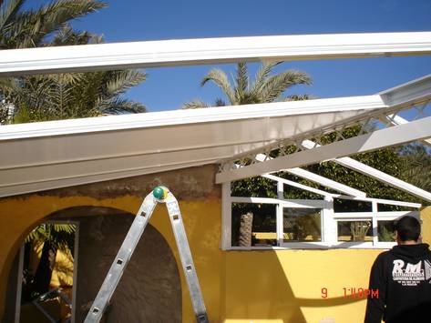 carpinteria  de aluminio de  todo tipo de  terraza en aluminio en benidorm alicante la nucia altea