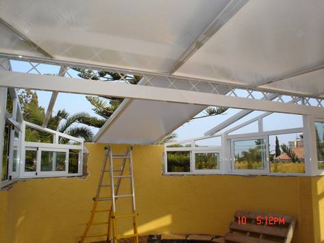 carpinteria  de aluminio de  todo tipo de  terraza en aluminio en benidorm alicante la nucia altea